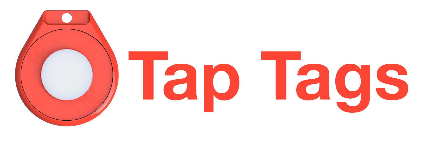TapTags logo showing a red TapTag in the Canon brand